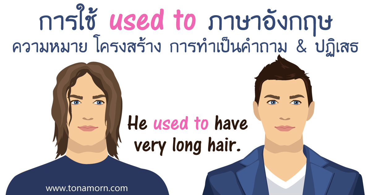 UsedToDoLearnEnglishGrammarOnline.png การใช้ used to ใช้อย่างไร