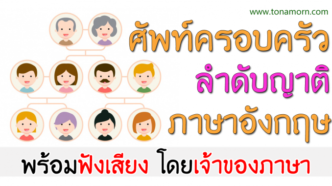 FamilyVocabularyEnglishThaiAjarnTonAmorn